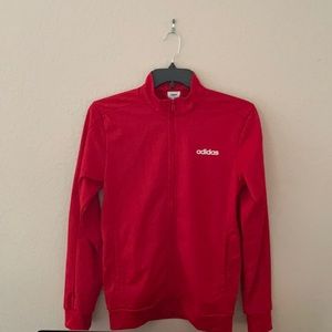 Used adidas track jacket red color small size men